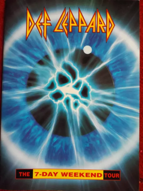 Def Leppard 1992/93 7 Day Weekend World Tour Programme Joe Elliot Rick Allen