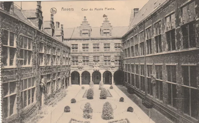 CPA BELGIQUE ANVERS Cour du Musée Plantin