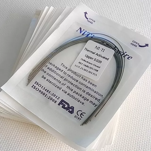 Dental Orthodontic Brackets Braces /Heat Thermal Activated Niti Arch Wires