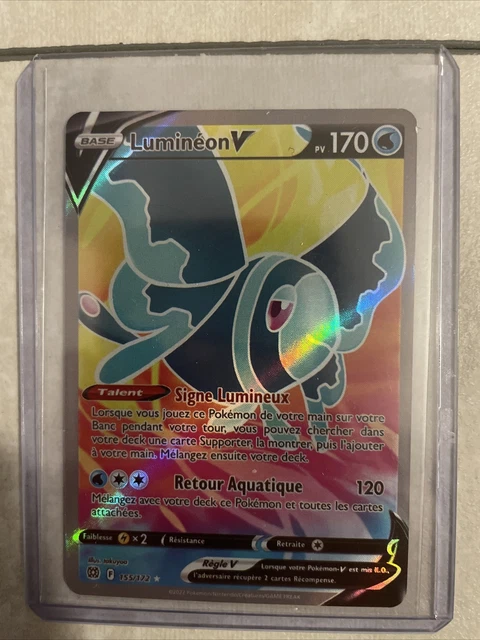 CARTE POKEMON LUMINEON 156/172 V Alternative Stars Étincelante