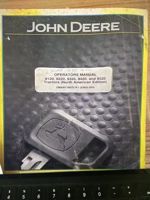 John Deere 8120,8220,8320,8420,8520 Tractor OMAR178070 Operators Manual Book