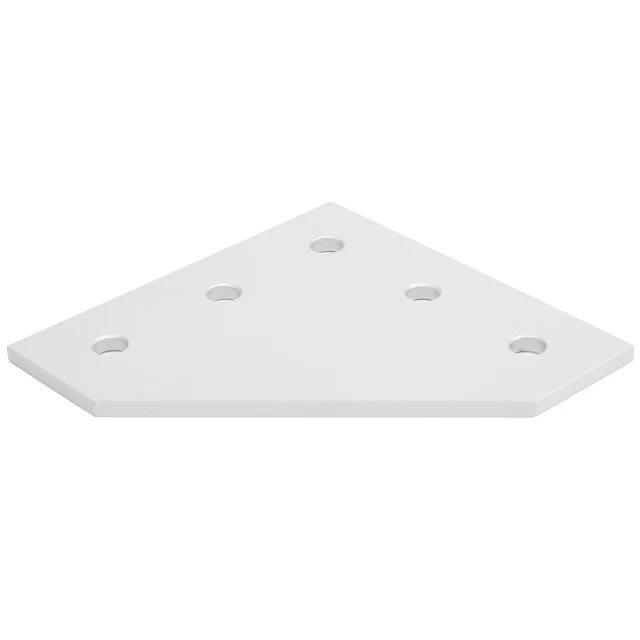 4Pcs Joining Plate Outside 5‑Hole Aluminum Right Angle Connection 3030L Shape