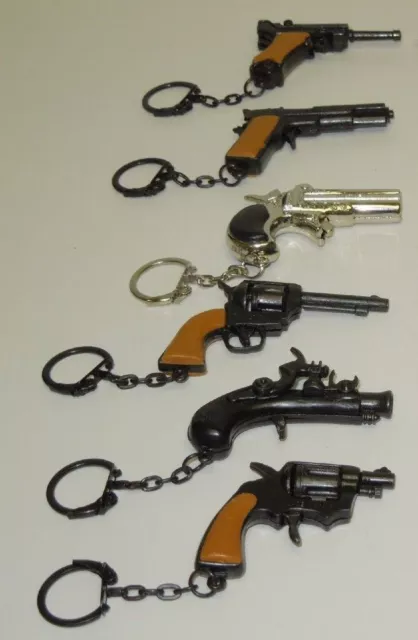 VINTAGE MINI KEY chain diecast pistol cap gun lot display $49.97 - PicClick