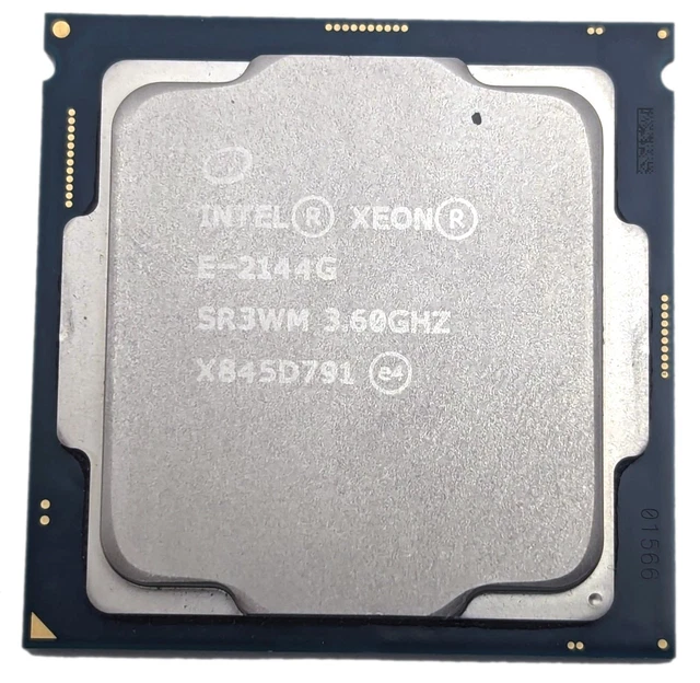 Intel Xeon E-2144G 3.60GHz 8MB Quad-Core LGA 1151/Socket H4 CPU Processor SR3WM