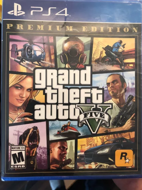 ubemandede Tog rester NEW* SONY PLAYSTATION 4 GTA 5 PS4 Grand Theft Auto V Premium Edition PS4 PRO  $23.94 - PicClick
