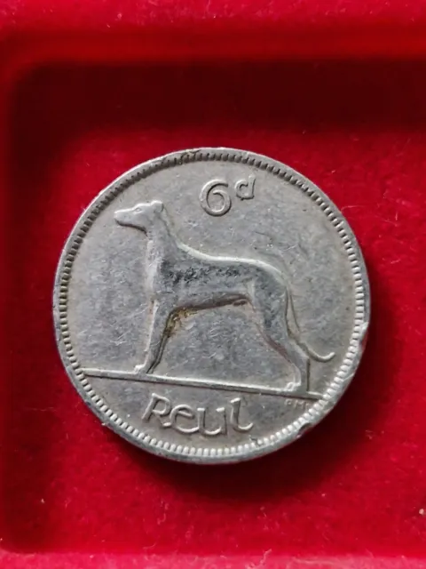 Irland 6 Pence/6Pingin/1Reul 1934 Irischer Wolfshund Nr. 21/30/14