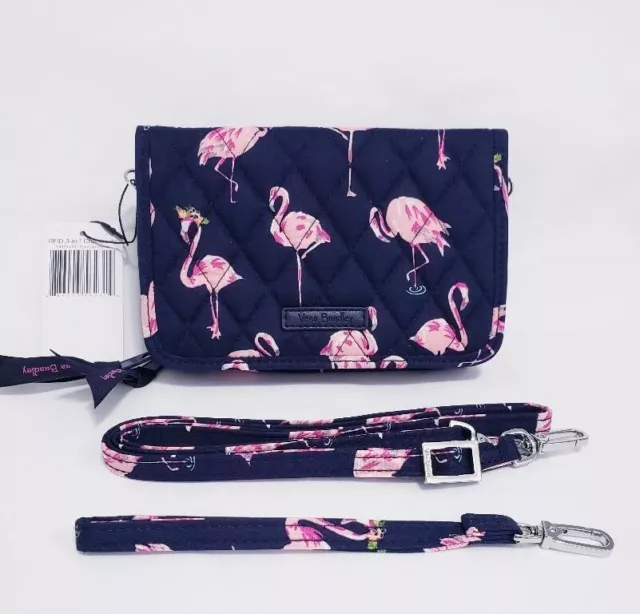 Vera Bradley RFID 3 in 1 Crossbody Flamingo Fiesta NWT