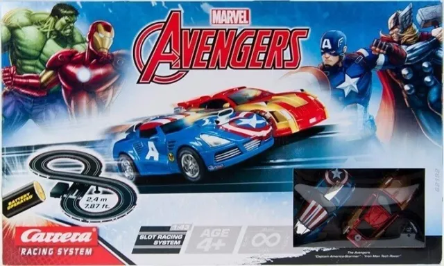 Carrera Avengers Slot Car Racing System Pista Elettrica