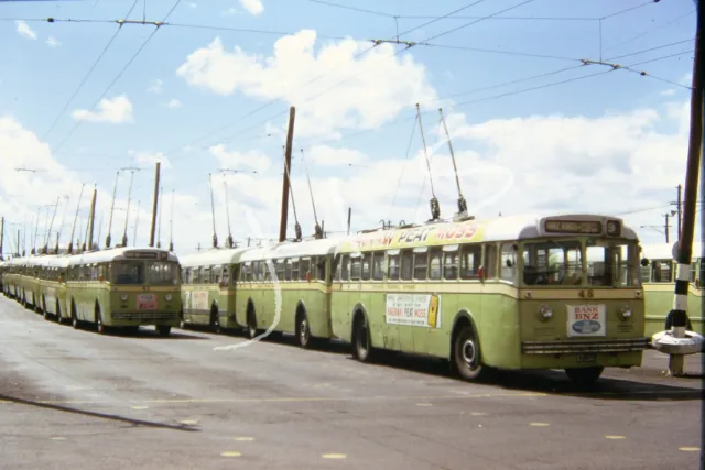 1970 Orig Slide Auckland New Zealand May Road Trolley Bus Depot