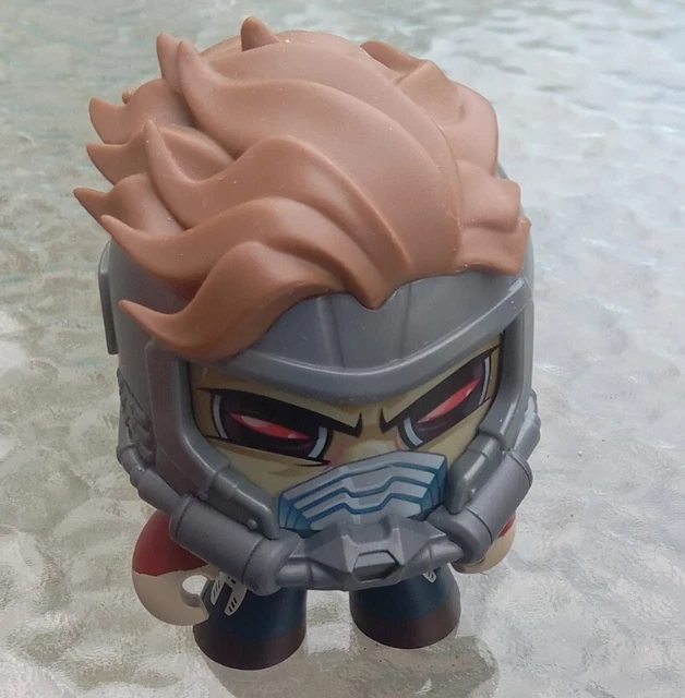 Marvel Mighty Muggs Lot Of 5 Groot,Iron Man,2Captian America's, Star Lord Used 3