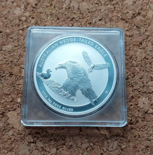 Australien 2018: AUSTRALIAN WEDGE-TAILED EAGLE 1 oz .9999 Silber 5. Ausgabe PM