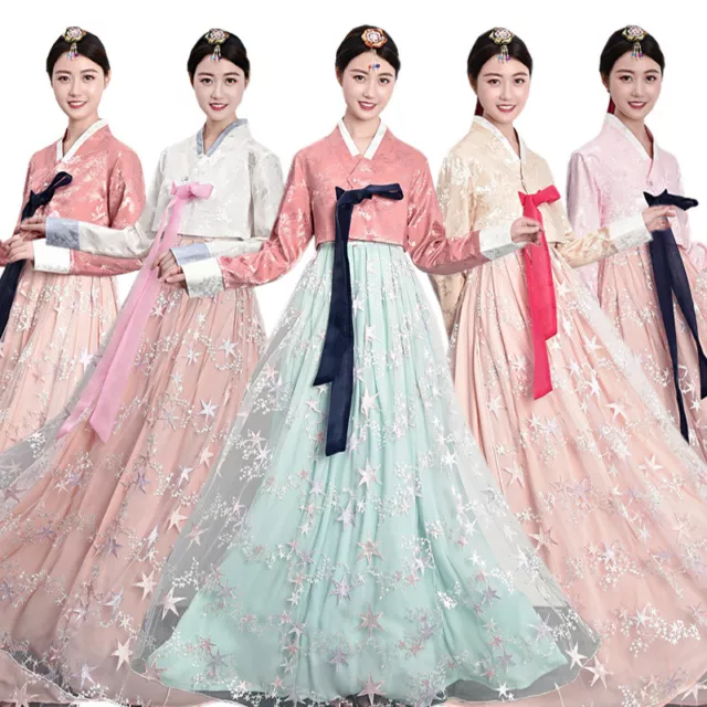 Hanbok Dress Traditional Woman Lace Korean Hanbok Korean Ceremony Costume