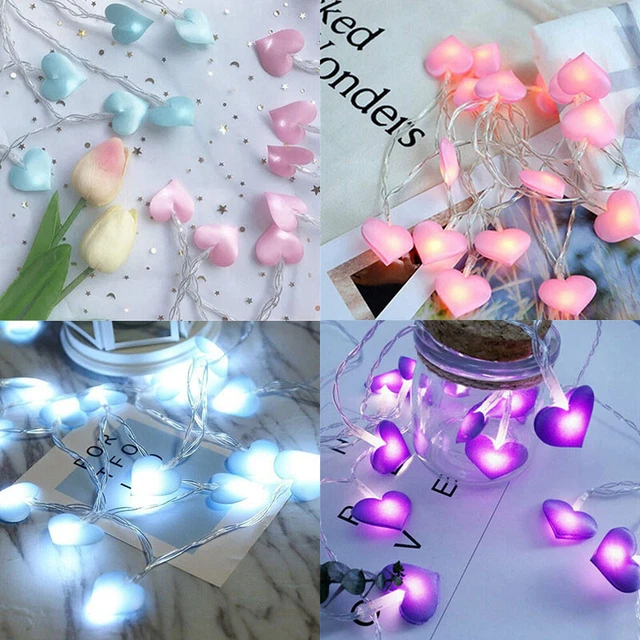 Luci stringhe LED Amore Cuore Fata per Matrimonio Festa Giardino Decorazione San Valentino