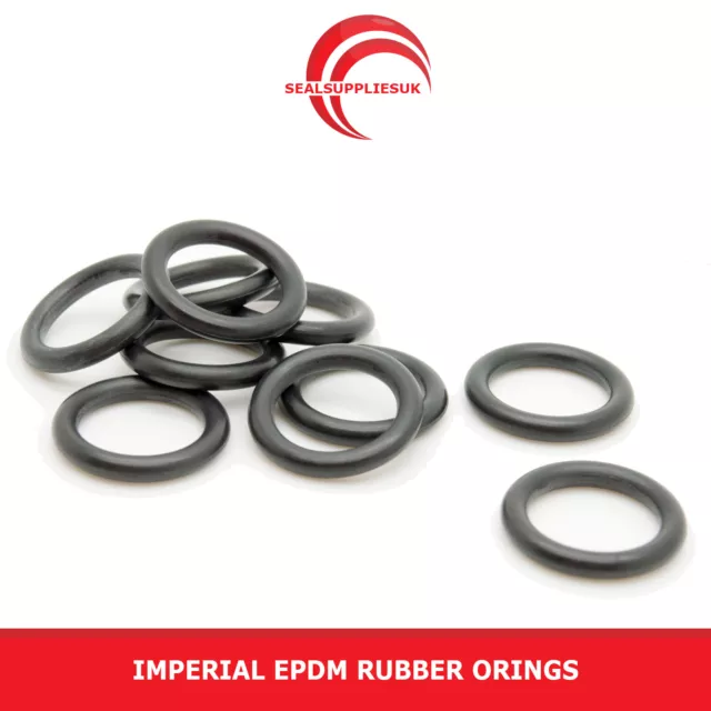 Imperial EPDM Rubber O Rings 1.78mm Cross Section BS001-BS031 -UK SUPPLIER SEALS