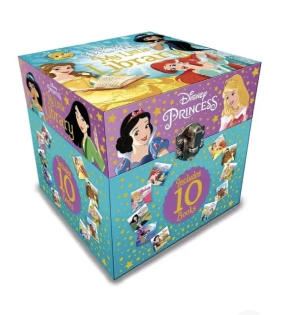BRAND NEW Disney Princess My little library - 10 books and chest box