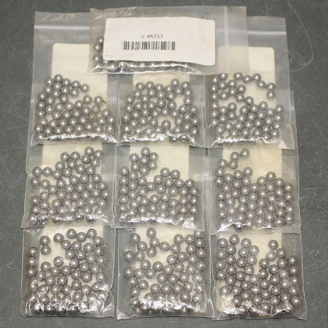 (500) Precision Balls 4RJG3, 11/32", Tempered Alloy Steel 52100 Bearing Polished
