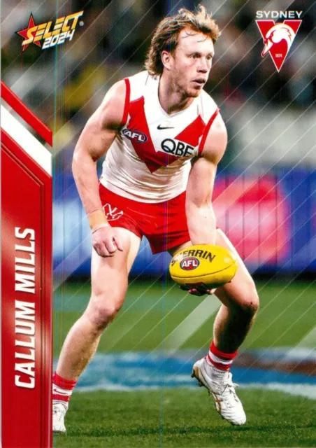 Carte AFL Select Footy Stars des Sydney Swans 2024 - Callum Mills