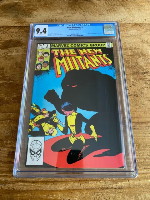 New Mutants #3 Marvel Comics 1983 CGC 9.4 NM Chris Claremont