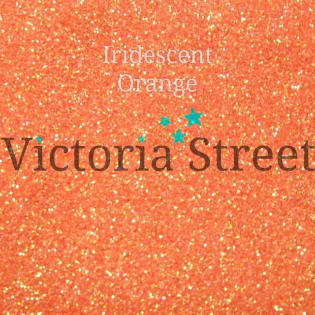 Victoria Street Glitter - Iridescent Orange - Fine 0.008" / 0.2mm (Tangerine)