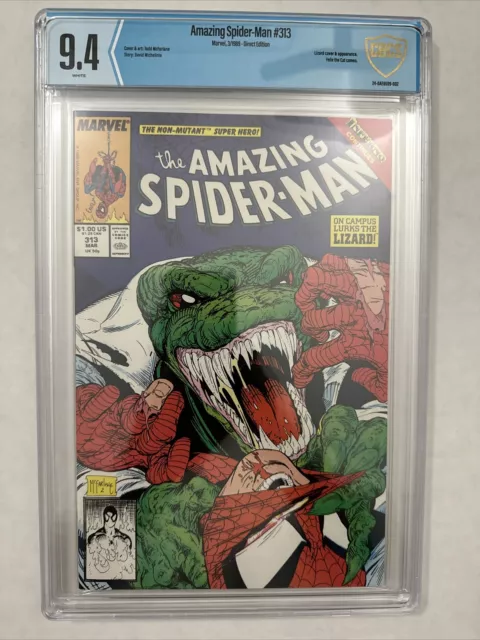 AMAZING SPIDER-MAN #313 (1989) CBCS 9.4 NM 🕷️ Todd McFarlane Art & Cover 🕸️