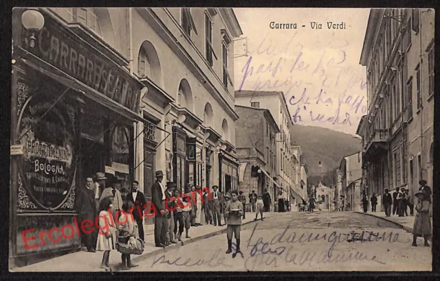 ag7927 - CARTOLINA D'EPOCA - Massa Carrara Città - Via Verdi