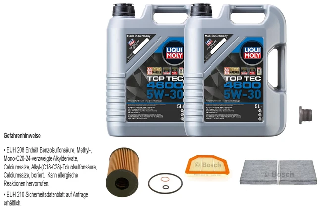 INSPEKTIONSKIT FILTER LIQUI MOLY ÖL 5L 5W-30 Für Audi A3