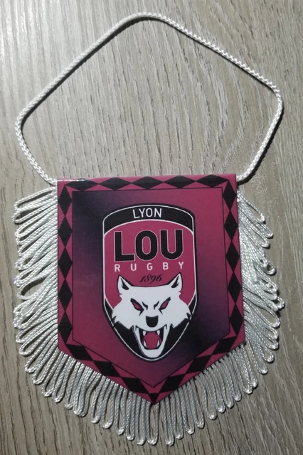 Fanion Rugby Lyon Lou – Vintage Années 90, Club Français, Collection
