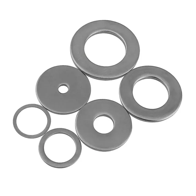 Flat Washers DIN 125 Stainless Steel A2 Thick 1.0mm Gasket M3 - M20 Antirust