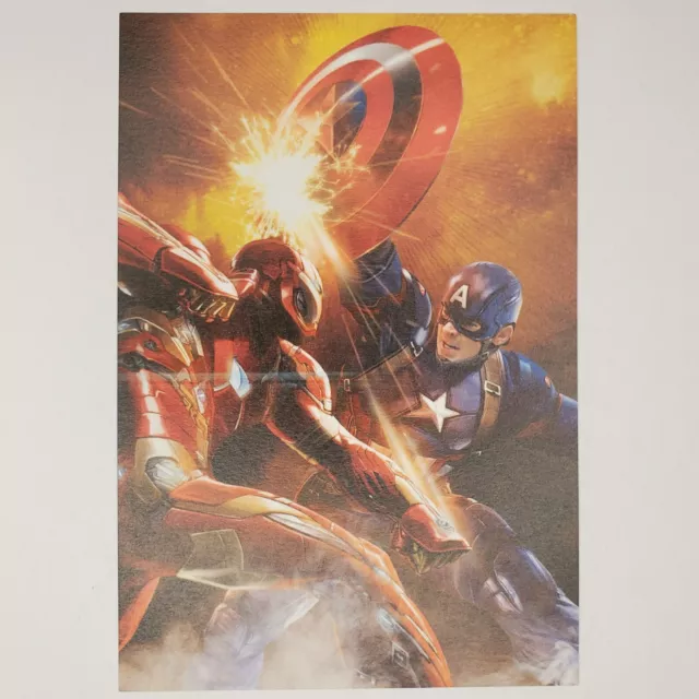 Marvel Captain America Civil War Postcard MCU South Korea 4x6 Iron Man