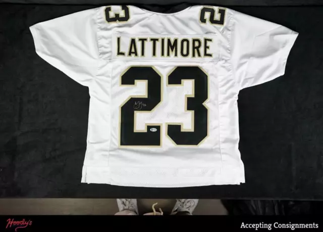 Marshon Lattimore Autograph Signed Saints #23 Jersey AUTO Beckett AUTH w/ COA