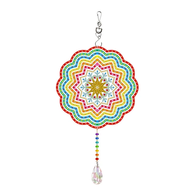 SoeHong 5D DIY Diamant DIY Malerei Drehbares Windspiel Doppelseitiges Aufhängen