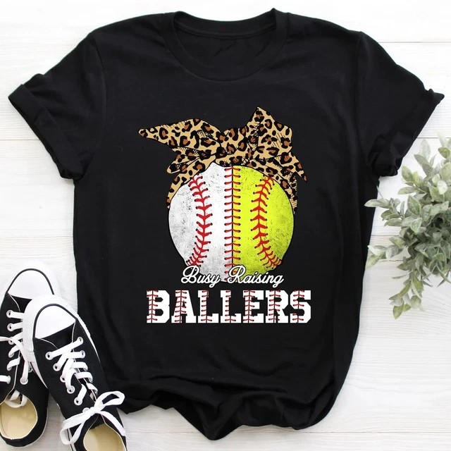 Busy Raising Ballers, Softball Mom Shirt, Baseball Mom Shirt, Softball Mama Shir