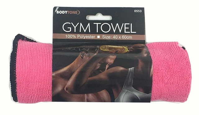 Towel Microfibre  Small Pink Sports Beach Yoga Swimming Bath Gym.40 x 60cm.
