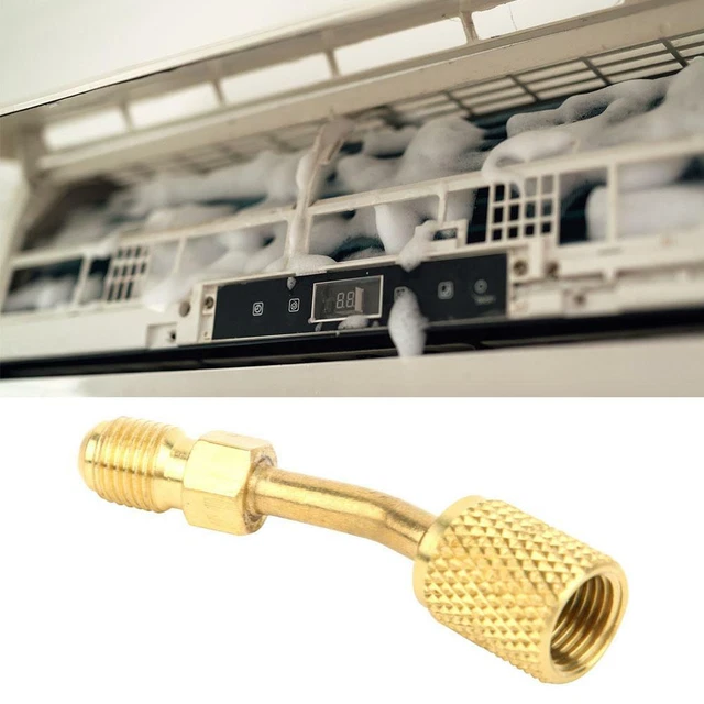 R410A Pompa Vuoto Adattatore Auto Condizionatore Refrigerante Frizione 1/4 M 5/16 F SAE