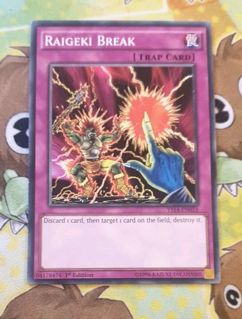 Yu-Gi-Oh! Raigeki Break Card (YS14-EN033) - Common 1st Edition From Space-Time Showdown