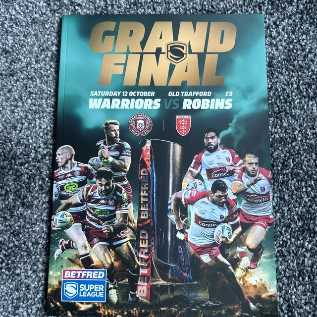 OFFICIAL SUPER LEAGUE Grand Final 2024 Hull KR V Wigan Programme. £5.00