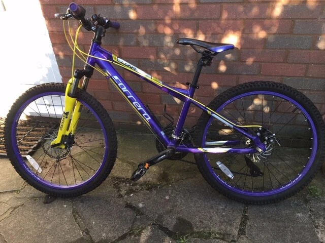 Purple Bike Rims CARRERA LUNA 24 Girls Boys Purple Mountain 24