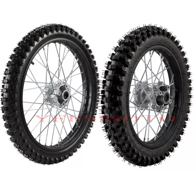 19''+16'' Motorcycle Front Rear Wheel Tire Rim for Pit Dirt Bike CRF150 XR80 TTR