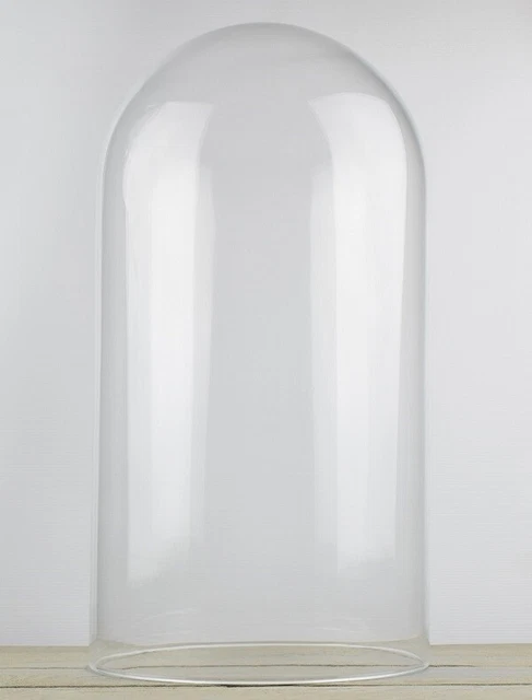 Grande Cloche En Verre Taillé – Dôme Vitrine Antique Massif – Époque Victorienne