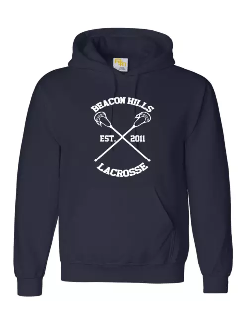 Beacon Hills Lacrosse Hoodie Teen Wolf Stilinski McCall All team NAVY BLUE COLOR