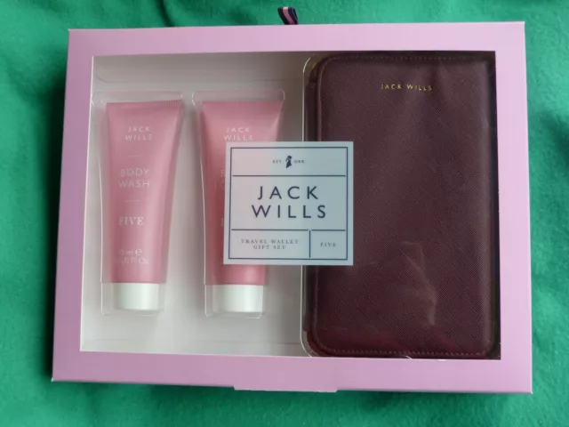 Jack Wills travel wallet - five gift set BNIB