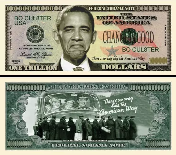 No BARACK OBAMA 2012 BILLET COMMEMORATIF DOLLAR US! Collection Politique US