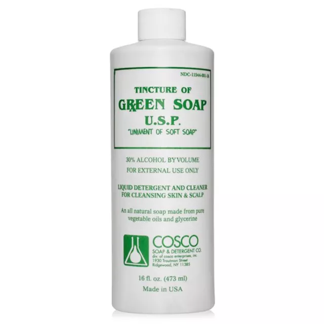 Cosco Pure Tattoo Green Soap Cleaning Soap Tattoo Supplies - 16oz 1 Pint Bottle