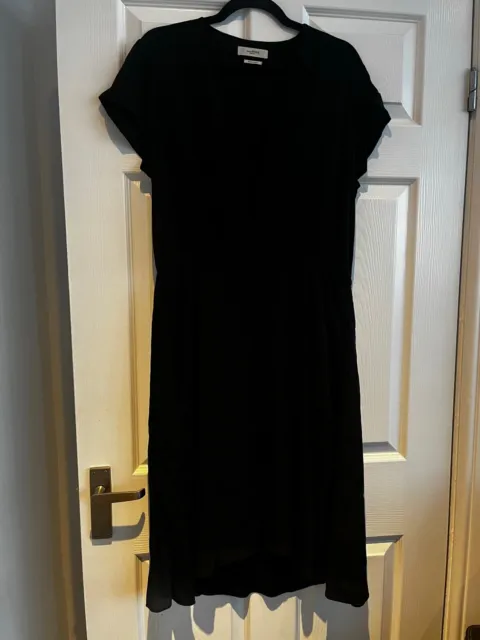 Ladies Isabel Marant Etoile Black Summer Dress Size 42 Uk 14 Vgc