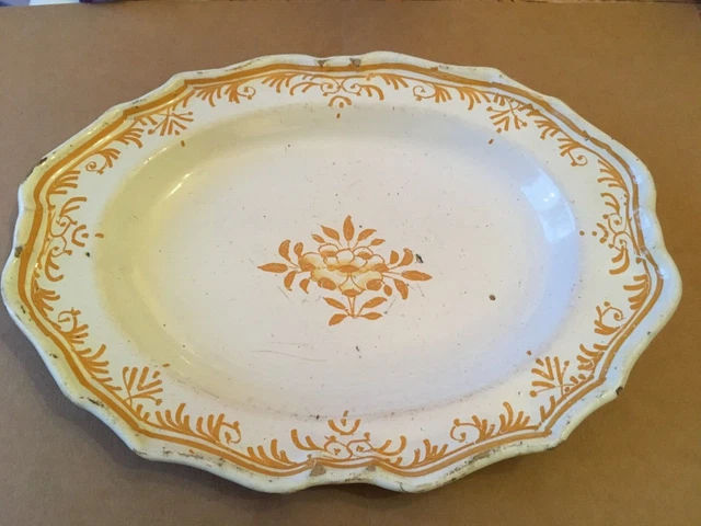 Plat ovale en verre 46 X 32 cm
