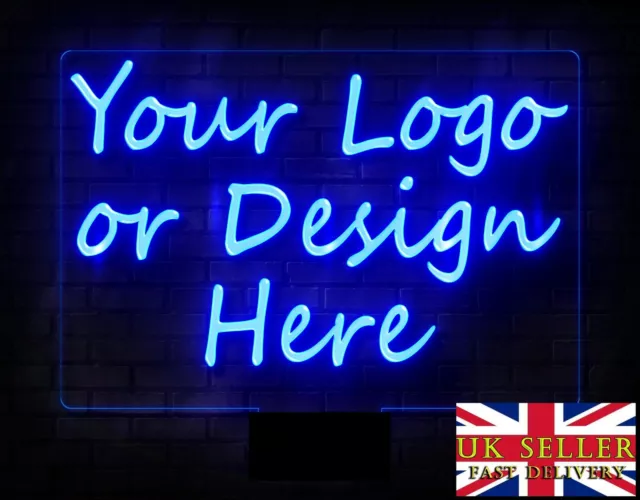 Neon LED Sign light up Shop Display  Home Bar Logo man cave business design A4