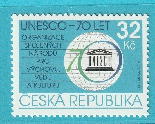 Tschechische Republik aus 2016 ** postfrisch MiNr. 907 70 Jahre UNESCO