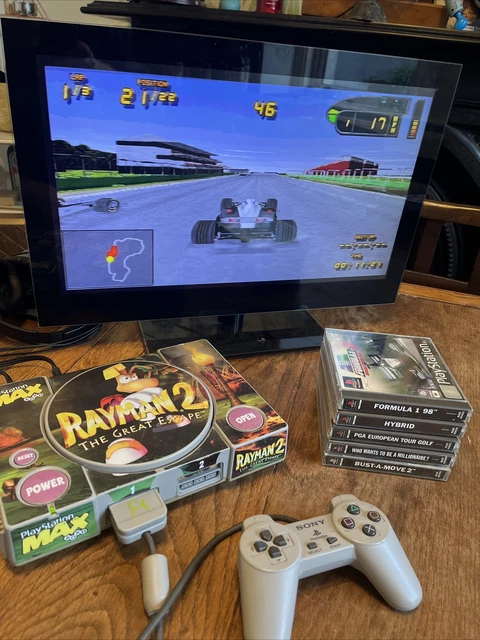 Rayman 3 Controller SONY PLAYSTATION RAYMAN 2 Console Bundle Fully Tested 5 Games ...