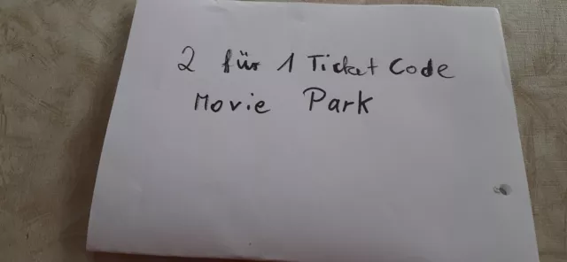 Movie Park Gutschein 2 für 1