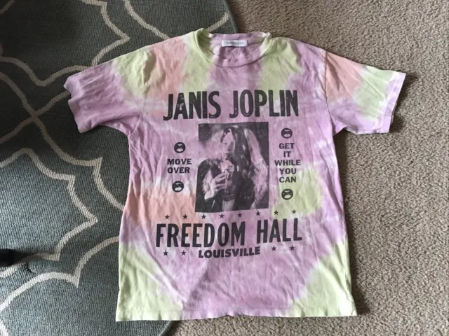 DAYDREAMER Janis Joplin Freedom Hall Weekend Tee S Tie Dye Large